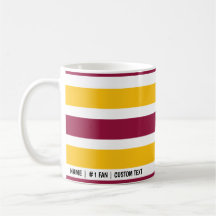 Washington Team Minimalist Color Bars Coffee Mug