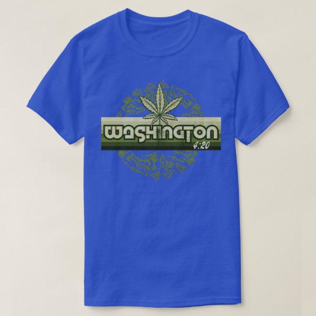 Washington THC Green T-Shirt (Design Front)