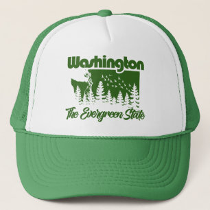 Washington The Evergreen State Trucker Hat