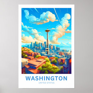 Washington United States Travel Print