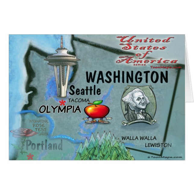 Washington USA Card (Front Horizontal)