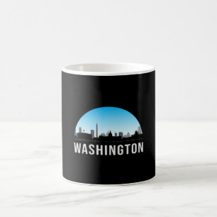 Washington USA City Cityscape Skyline Funny Gift Coffee Mug