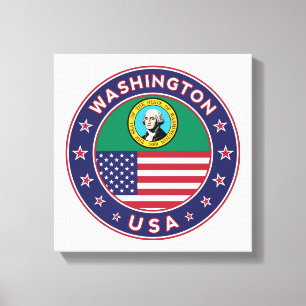 Washington, USA States, Washington poster Canvas Print