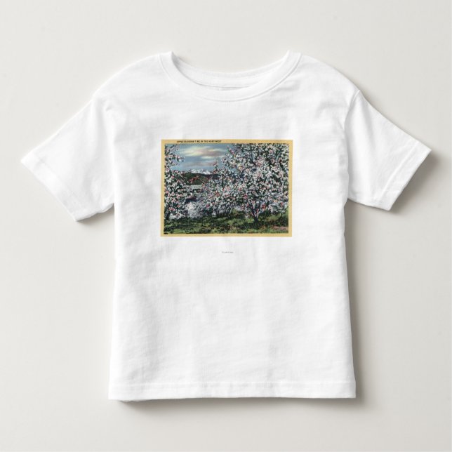 Washington - View of Apple Trees in Blossom Toddler T-Shirt (Front)