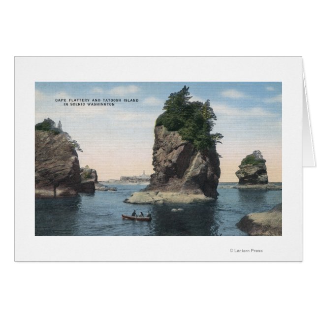 Washington - View of Cape Flattery & Tatoosh (Front Horizontal)