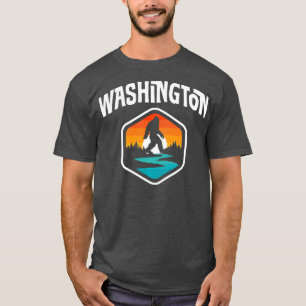 Washington Vintage Bigfoot Outdoor & State Pride N T-Shirt