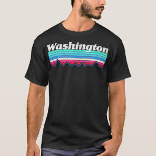 Washington Vintage Retro Style Mountain Hiking PNW T-Shirt