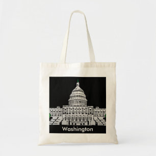 Washington Vintage Travel Tourism Ad Tote Bag