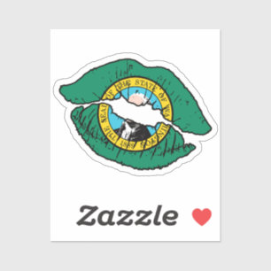 Washington Washingtonian Lipstick Love Flag