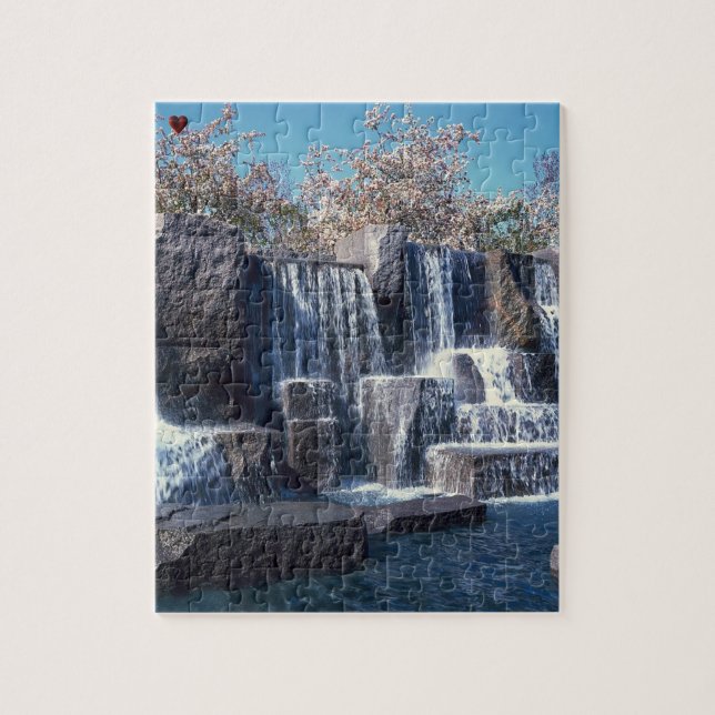 Washington Waterfall Memorial Jigsaw Puzzle (Vertical)