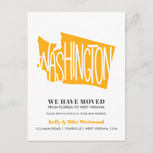 WASHINGTON We've moved New address New Home Pos Postcard