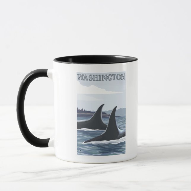 WashingtonOrca Fins Mug (Left)