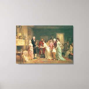Washington's Birthday, 1798 Canvas Print