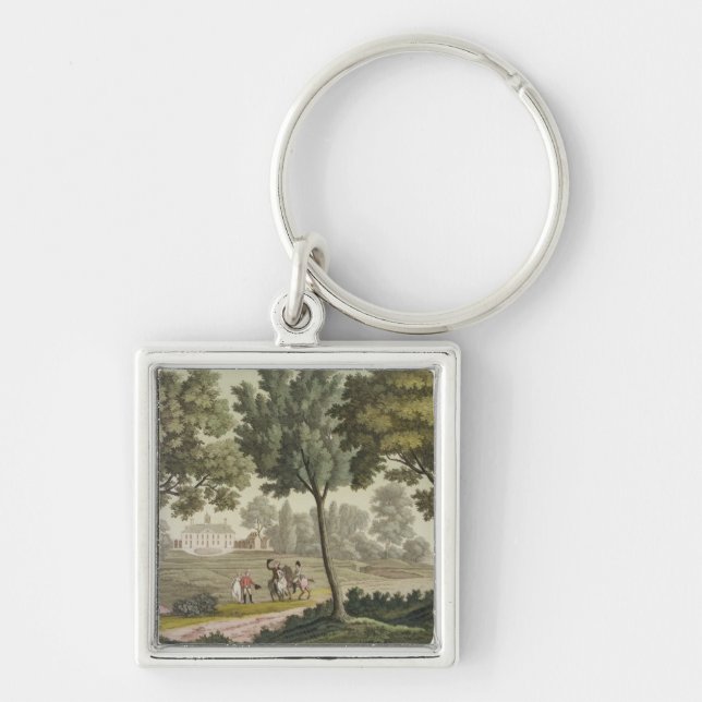 Washington's house at Mount Vernon, from 'Le Costu Key Ring (Front)