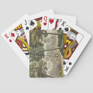Washington's house at Mount Vernon, from 'Le Costu Playing Cards