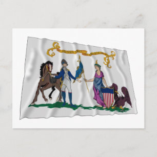 Washington's Lifeguard Flag Postcard