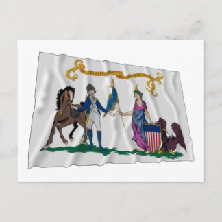 Washington's Lifeguard Flag Postcard