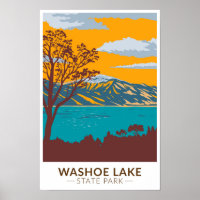 Washoe Lake State Park Nevada Vintage 