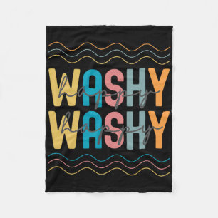 Washy Washy Funny Ship Washy Washy Cruise 1 Fleece Blanket