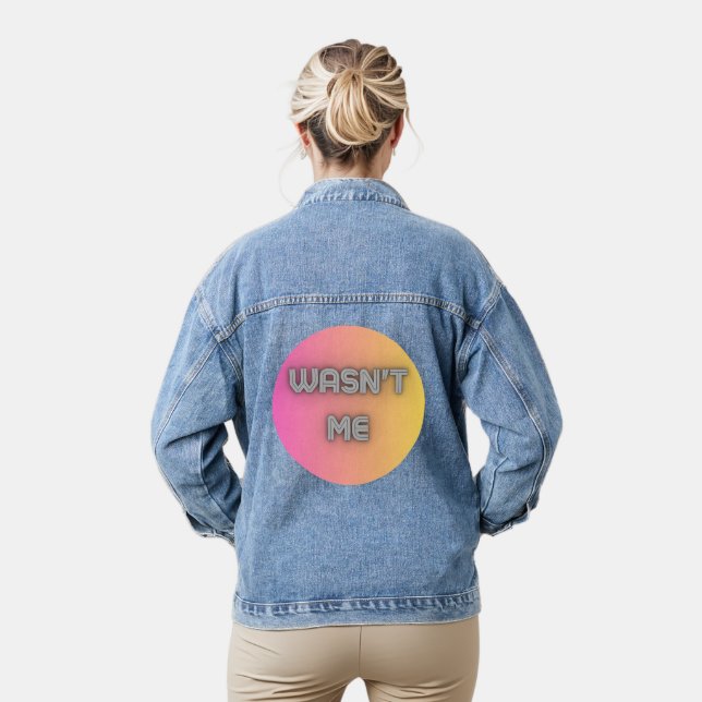 wasn't me denim jacket (Model)