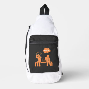 wasn't me, i don't fart sling bag