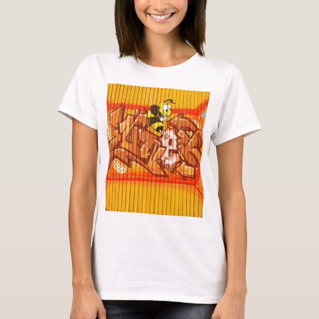 Wasp Graffiti Wall T-Shirt (Front)