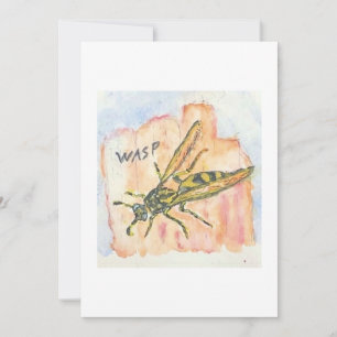 Wasp Greeting Card