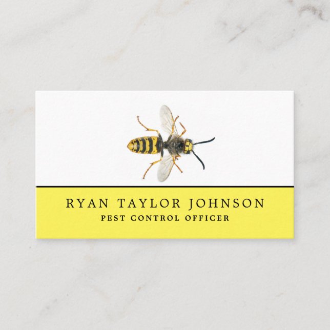 Wasp, Pest Control Business Card (Front)