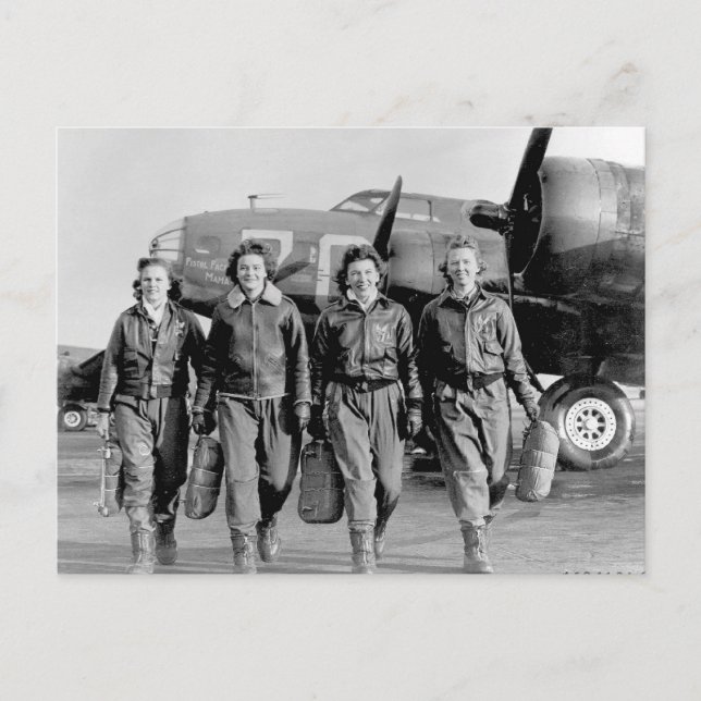 WASP - WOMEN AIR SERVICE PILOTS WW II POSTCARD (Front)