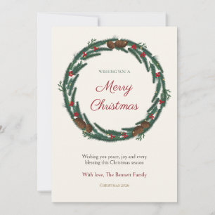 Wassail Firwood Family Christmas Card