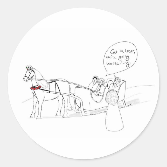 Wassailing Sticker (Front)