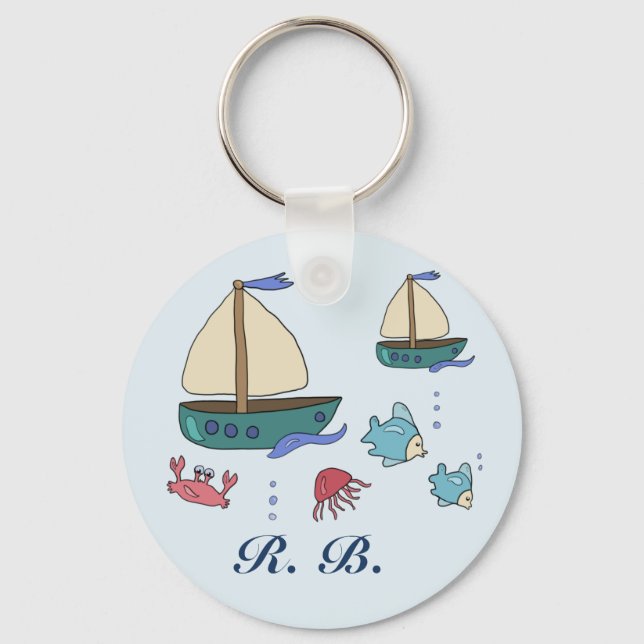 Wasserbild personalisiert key ring (Front)