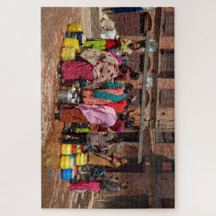 Wasserholen in Bhaktapur Nepal Jigsaw Puzzle