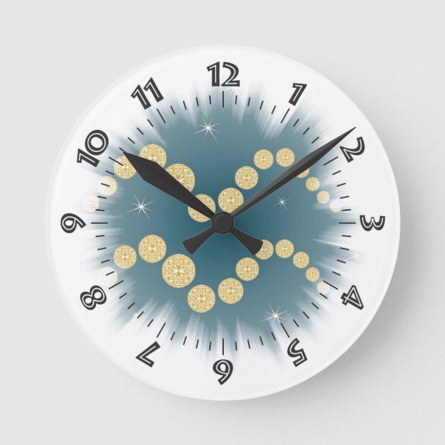 Wassermann 21. Januar bis 18. Februar Uhr Round Clock (Front)