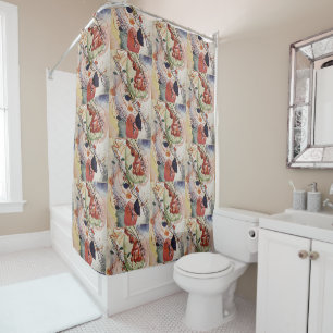 Wassily Kandinsky Aquarelle Print Abstract Paiting Shower Curtain
