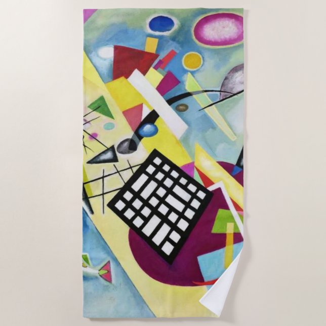 Wassily Kandinsky Beach Towel (Front)