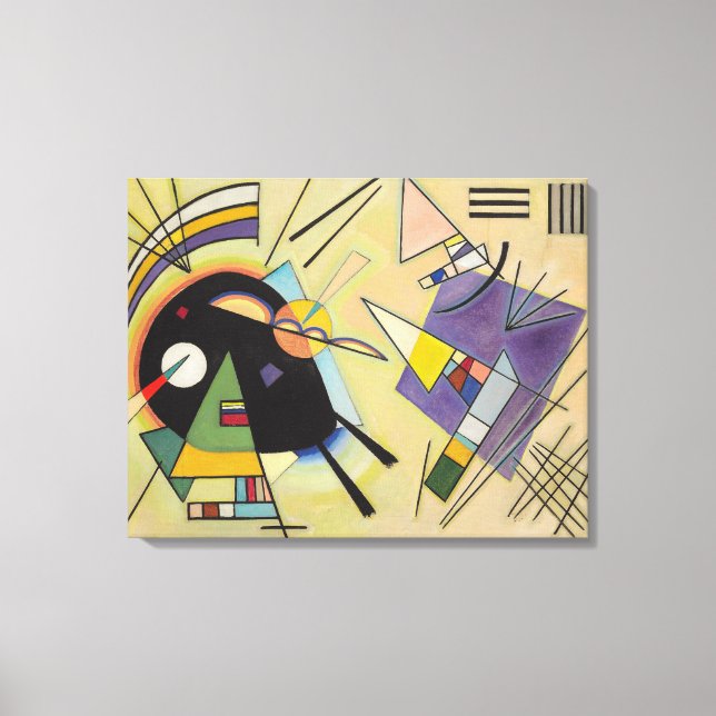 WASSILY KANDINSKY - Black and violet Canvas Print (Front)