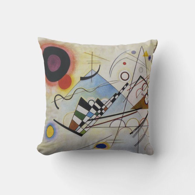 Wassily Kandinsky - Composition 8 - Functional Art Cushion (Front)