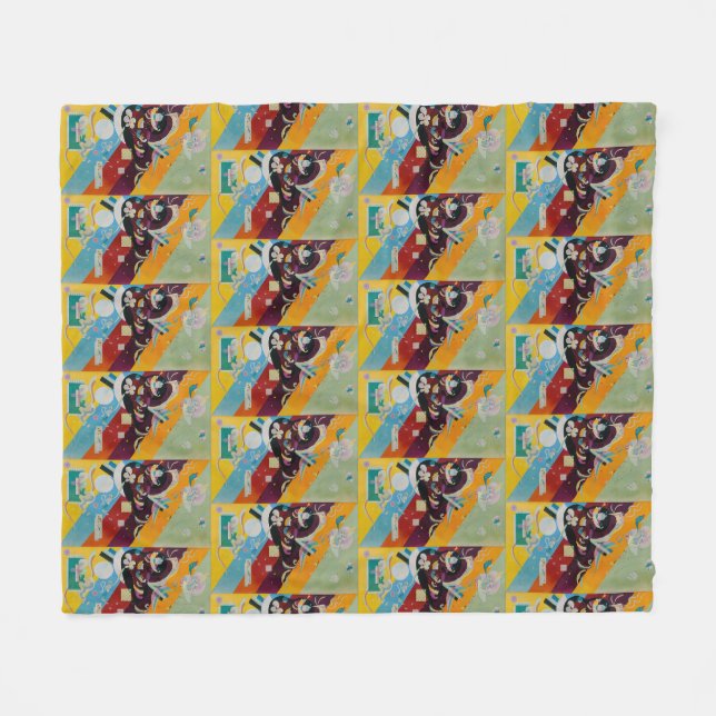 Wassily Kandinsky Composition 9 Abstract Painting Fleece Blanket (Front (Horizontal))