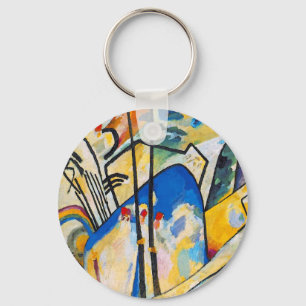 Wassily Kandinsky Composition Four - Abstract Art Key Ring