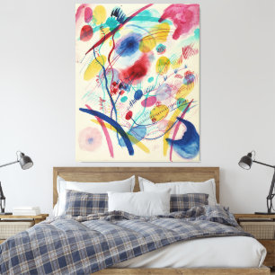 Wassily Kandinsky - Composition in Red and Blue Canvas Print