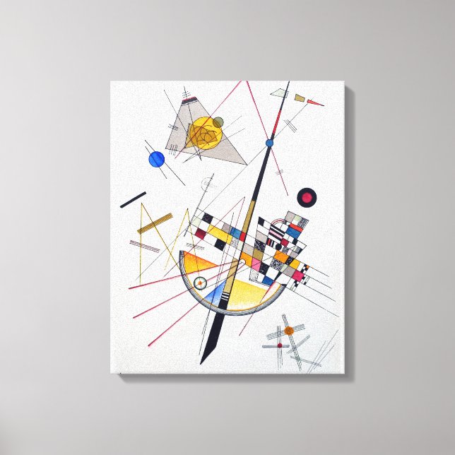 Wassily Kandinsky Delicate Tension Canvas Print (Front)