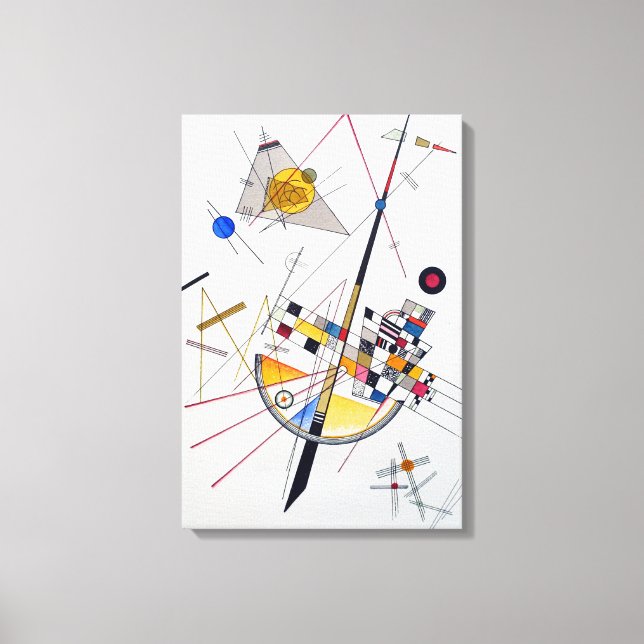 Wassily Kandinsky Delicate Tension Canvas Print (Front)