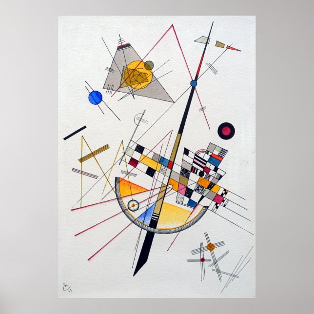 Wassily Kandinsky Delicate Tension Poster (Front)