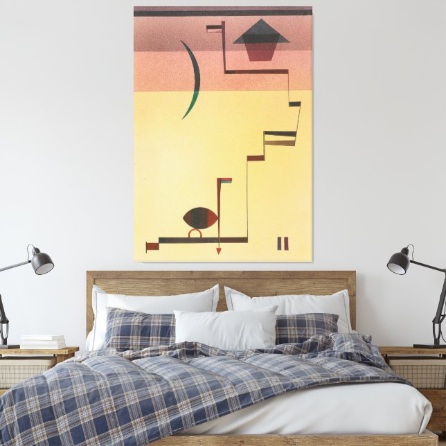Wassily Kandinsky - Eckig  Canvas Print (Insitu(Bedroom))