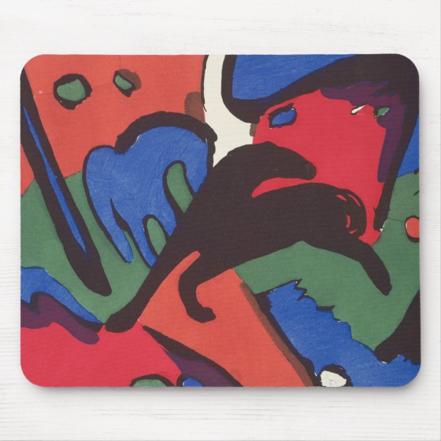 Wassily Kandinsky Franz Marc Blue Rider Painting Mouse Pad (Front)