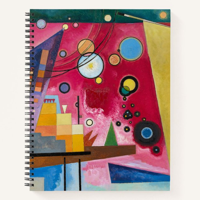 Wassily Kandinsky Heavy Red 1924 Abstract Art Notebook (Front)