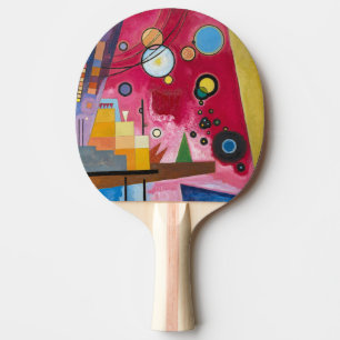 Wassily Kandinsky Heavy Red 1924 Abstract Art Ping Pong Paddle