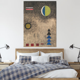 Wassily Kandinsky - Im lockeren Schwarz Canvas Print