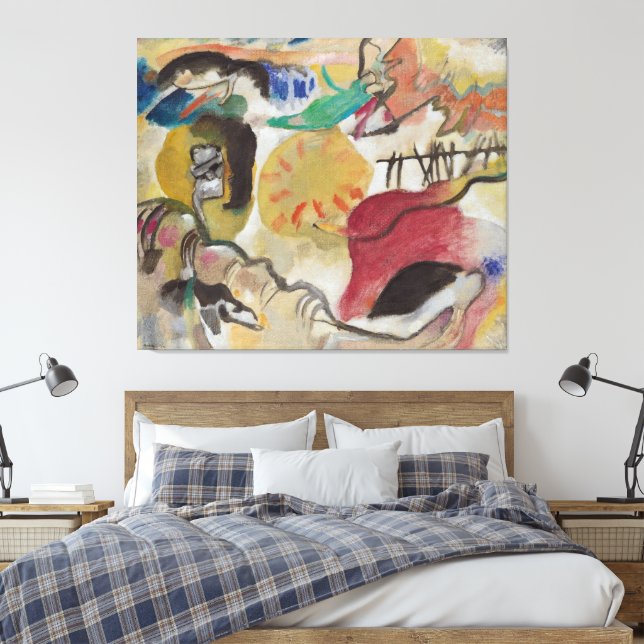 Wassily Kandinsky - Impression Canvas Print (Insitu(Bedroom))